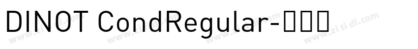 DINOT CondRegular字体转换